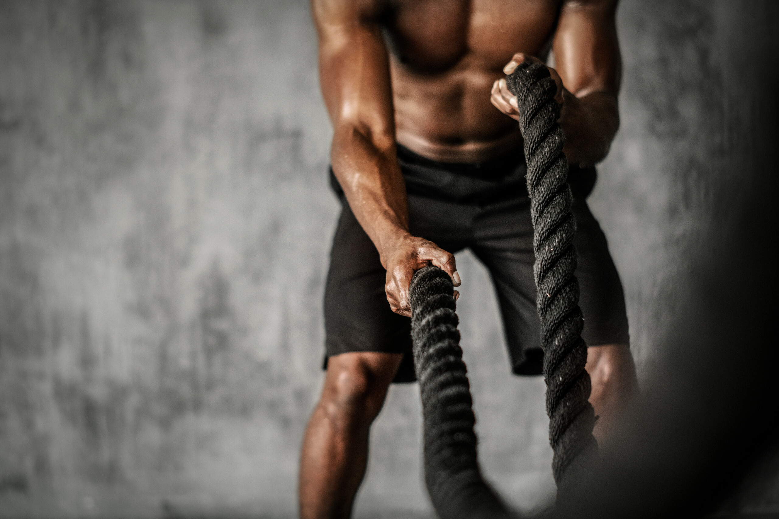 Battle ropes exercise